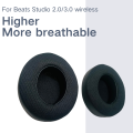 Replacement ear pads for Beats Studio 2 & Studio 3 wireless headphones,soundproof memory foam for added thickness. 