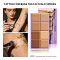 Concealer Palette Waterproof Long-lasting Foundation Matte Moisturizing Lightweight Breathable Look Multi-shade Concealer Disk. 
