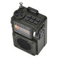 HRD-700 Full Band MW/FM /SW/WB Radio Portable Multimedia Music Player Portable Receive Signal Rechargeable Support Bluetooth TF.