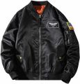Black Ninja Bomber Jacket Men. 