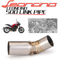 Slip On For Benelli Leoncino 500 BJ500 Motorcycle Exhaust Escape Stainless Steel Middle Link Pipe Connect 51MM muffler. 
