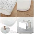 Eyelash Pattern Printed Carpet Flannel Foot Pad Mat Suitable for Bedroom Bathroom Kitchen Entrance Rug Home Decoration. 
