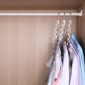 (R). DEWU IDEAS 4 x Magic Clothes Hangers, Heavy Duty Magic Metal Closet Hangers, Multifunctional Closet Organizer Hanger, Easy to Hang, Cascading Hanger. 