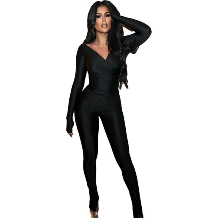European%20and%20American%20style%20autumn%202023%20women's%20new%20%20off%20shoulder%20large%20V-neck%20high%20waist%20tight%20pants%20casual%20sports%20set%20-%20Image%205