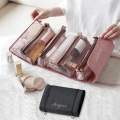Roll up Makeup Bag,Cosmetic Travel Bag,4-in-1 Detachable Roll up Toiletry Bag, Large Capacity Hanging Makeup Organizer for First Aid, Personal Care. 