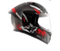 Vega Bolt Bunny Black Red Blue Helmet.