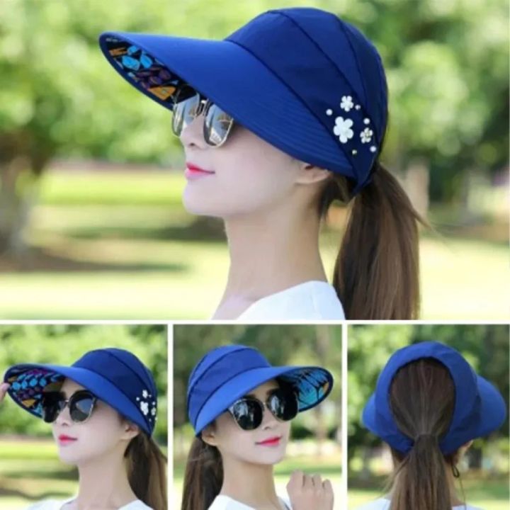 Summer%20Sun%20Hats%20for%20Women%20Wide%20Brim%20Sun%20Hat%20UV%20Protection%20Caps%20Floppy%20Beach%20Packable%20Visor%20Protection%20Sports%20Sun%20Hat%20-%20Image%204