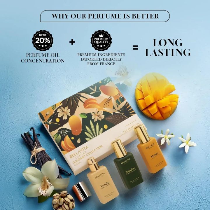 BELLAVITA%20Luxury%20Gourmand%20Perfume%20Gift%20Set%20for%20Men%20&%20Women%20%7C%20Treat%20Inspired%20Fruity%20Scent%20with%20Warm%20&%20Cozy%20Vanilla,%20Mango%20&%20Pistachio%20notes%20%7C%20Signature%20Sweet%20Scent%20%7C%20Gourmet%20Eau%20de%20Parfum%20-%20Image%207