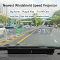Digtial Car GPS Speedometer KMH LCD Windshield Projector Big Fonts Speed Gauge With White/Green Light Car Electronic Accessories. 
