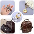5pcs Metal O Ring Keyring Spring Buckles DIY Jewelry Openable Round Carabiner Keychain Clasp Bag Clips Snap Hook. 