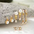 Dainty Zircon Small Stackable 14k Gold Plated Earrings Set for Women Multiple Piercing Cartilage Huggie Hoop Earring Jewelry. 