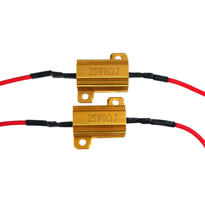 2PCS%206Ohm%2050W%20Load%20Resistor%2025W%208%20Ohm%20Anti-Flashing%20Decoder%20for%20Daytime%20Running%20LED%20Bulb%20Reverse%20Light%20Turn%20Signal%20Fog%20Lamp%20-%20Image%202