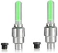 2 PCS Bicycle LED light Motion sensor tyre light tyre valve motion activated neon light for bicycle motorcycle bike car tire light green red blue pink purple long lasting colorful light. 