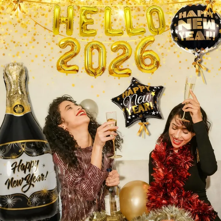 Hello%202026%20Balloons%20Gold%20Banner%20Set%20With%20Giant%20New%20Year%20Bottle%20Balloons,%20Happy%20New%20Year%20Aluminum%20Foil%20Balloons%20Props%20Decoration%20-%20Image%204