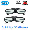 1/2PCS JX-30 DLP-LINK 3D Glasses Active Shutter 96-144HZ Supports BenQ Acer X118H P1502 X1123H Optoma JmGo V8 XGIMI Projectors. 