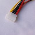 High Quality 4Pin IDE Power Cables HY1578 4 Pin Molex Male To 3 Port Molex IDE Female Power Supply Splitter Adapter Cable. 