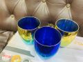 New fashionable golden glass 250 ml size. 