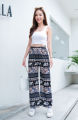 🔥 Elephant Pants 🔥 Elephant Pattern Trousers ❤️ Made in Thailand ❤️ Italian Silk Pants 🐘 ❤️ Soft and Smooth Fabric, Comfortable to Wear. Elastic Waist Pants, Long Pants, Very Popular Fashion Pants. 🎉 The Fabric Is Not Thick or Thin. You Can Be Beautif. 