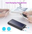 Solar Power Bank 26800mAh, HETP, New Version Solar Charger Portable Charger 2 Outputs Huge Capacity External Backup Battery Pack. 