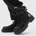 Men's 2025 New Autumn Mid-Top Derby Boots, Retro Thick-Soled Elevated Casual Shoes. 