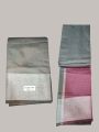 Indian cotton Saree # Silver border #Different color Headpeace #. 