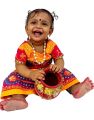 Radha Dress For Girls Krishna Janmashtami 0-10 years 3pcs Set Multicolour. 