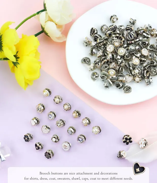 20pcs/Lot%20Button%20Brooch%20Prevent%20Accidental%20Exposure%20Buttons%20Brooch%20Badge%20Cufflinks%20Button%20Detachable%20Buttons%20Sewing%20Accessories%20-%20Image%205