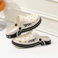 Men Women Sport Clogs Breathable Hole Slippers Thick Platform EVA Garden Shoes Non-Slip Outdoor Beach Sandals Indoor Home Slides.