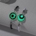 2 PCS/Set Couples Bracelet for Women Lover Luminous Sun Moon Rope Charm Friendship Girlfriend Party Jewelry Gift. 