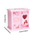 Childrens Birthday Musical Box |Multifunctional Musical Jewellery Box For Kids | Exquisite Barbie & Teddy Design | Premium Plastic Material. 
