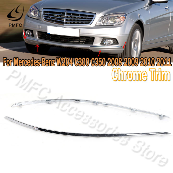 Sessleger Zierleiste Verchromt Für Mercedes W204 C300/C350 Stoßfänger 2008-2011