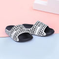 B-Main Ultra Soft Slip-On Slides – Dual-Tone Black & White. 