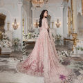 Luxury Heavy Embroidered Net Wedding Maxi Dress - 5000+ Handwork Pearls, Design CHI-724. 