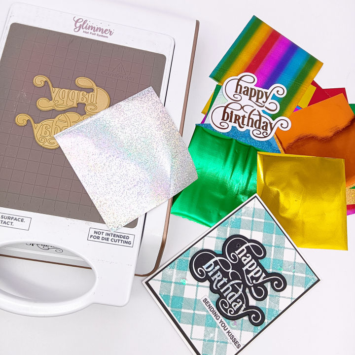 102pcs%20Hot%20Foil%20Transfer%20Film%20Sheet%20Holographic%20Stamping%20Foil%20For%20Paper%20Leather%20Paper%20Holographic%20Transfer%20Craft%20Foil%20-%20Image%202