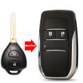 jingyuqin Modified 2/3/4 Buttons Remote Car Key Shell For Toyota Reiz Camry Rav4 Yaris Corolla 4Runner Avlon Folding.