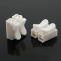 10Pcs Spring Wire Connectors Spring Clamp Terminal Quick Splice Wire Terminals 10A 220V 2/3 Pin Push Quick Wire Cable Connector White Wiring Terminal.