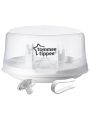 Tommee Tippee Microwave Steam Sterilizer for Baby Bottles and Accessories, Kills Viruses and 99.9% of Bacteria, 4-Minute Sterilization Cycle. 