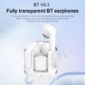 Ultrapods Max True Wireless Earbuds - Transparent Design, Bluetooth 5.3, Waterproof.