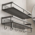 bathroom rack bathroom shelf toilet space aluminum hanging rack bathroom organizer hang on the wall. 