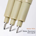 Art Manga Outlining Pen Pigment Liner Micron Pen Marker set Hook Line Needle Pen for Sketch Soft Brush Stationery Art Supplies. 