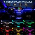 4/5/6 In 1 Car Ambient Decoration Lamp Kit RGB Neon Bluetooth App Control Cigarette USB Car LED Interior Atmosphere Light 12V. 