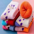 5 Pairs/Lot Kids Scoks Autumn Winter Kids Warm Thicken Cotton Socks Unisex Boys Girls Cute Cartoon Animal Socks.