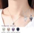Natural Freshwater Pearl & Alloy DIY Wish Open Clam Pendant Necklace for Women – All Season Unique Jewellery Gift for Girls. 