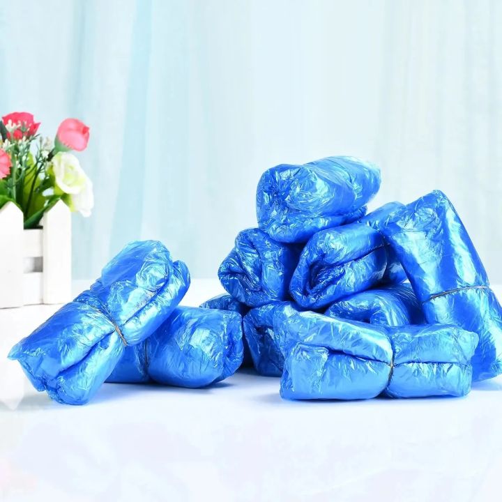 1Pack/100%20Pcs%20Portable%20Waterproof%20Boot%20Covers%20Plastic%20Non-slip%20Wear%20Disposable%20Shoe%20Covers%20Overshoes%20Rain%20Shoe%20Covers%20Mud-proof%20-%20Image%202