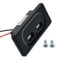 DC5V/3.1A Charging Socket Dual USB Ports Plug Charger Socket For 12V Car Boat Motorhome Caravan Camping Accessories.