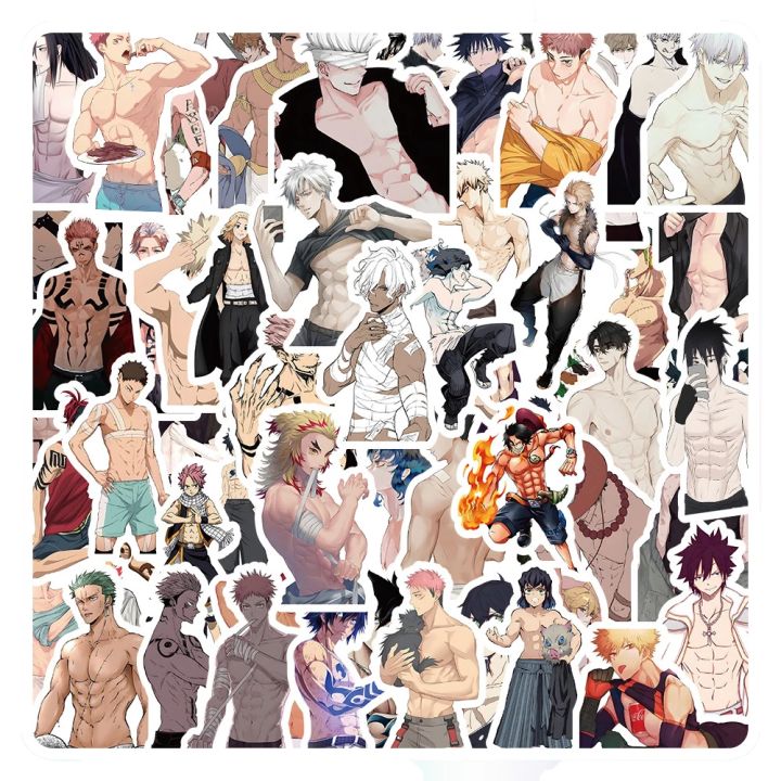 60PCS%20Anime%20Naked%20Muscle%20Man%20Stickers%20Decoration%20Suitcase%20Laptop%20Scrapbooking%20Phone%20Stationery%20Japan%20Manga%20Kid%20Toy%20Sticker%20-%20Image%207
