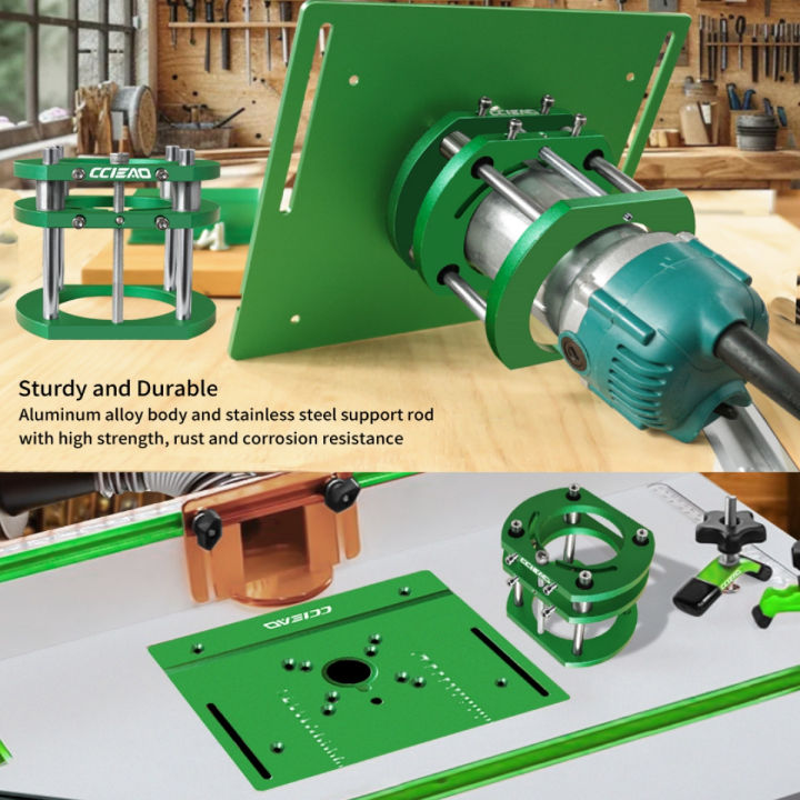 65mm Motors Router Lift with 4-Claws Strong Gripping - Router Inverted Flip Board ,Supporting Aluminum Alloy Router Plate