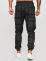2024 New Fashion Men Pants Mid Waist Slims Fit Male Sweatpants Plaid Checkered Side Stripe Trousers Summer Work Casual Pants. 