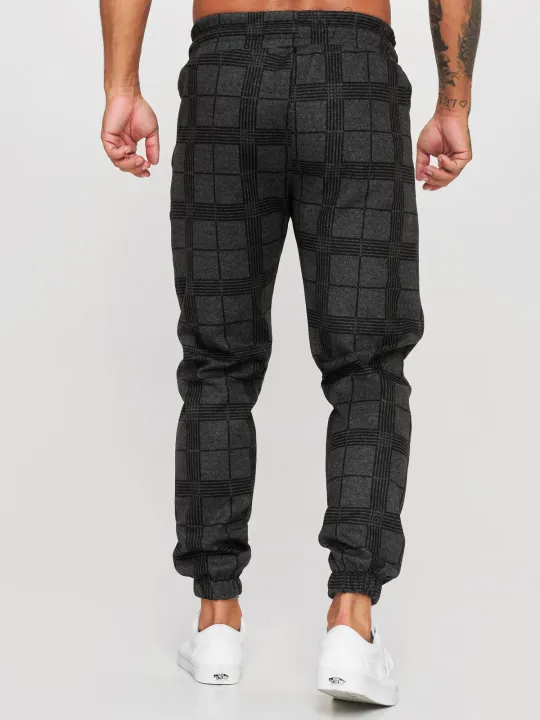 2024%20New%20Fashion%20Men%20Pants%20Mid%20Waist%20Slims%20Fit%20Male%20Sweatpants%20Plaid%20Checkered%20Side%20Stripe%20Trousers%20Summer%20Work%20Casual%20Pants%20-%20Image%206