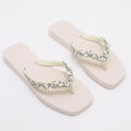 Trendin Mode Women's Beach Flip Flops Non-Slip Sole, Lightweight & Comfortable Slippers Summer Sandals. 